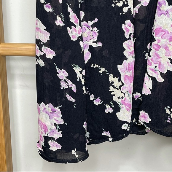 SOLD Reformation Black Pink Floral Adularia Dress - Picture 12 of 14